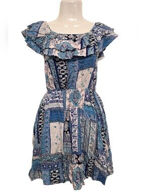 Maya Fashion - Girls Ruffle Off-Shoulder Dress